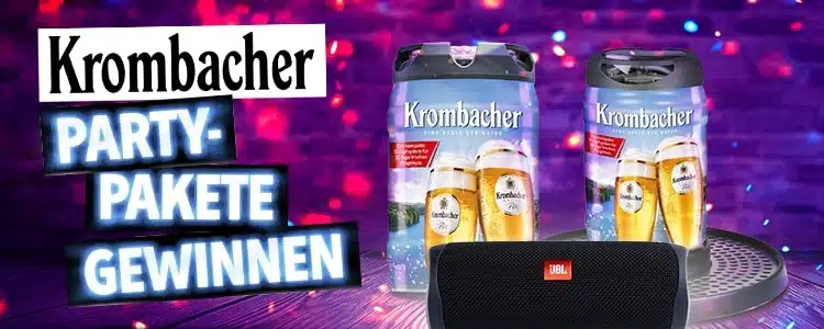 Krombacher Gewinnspiel Party-Paket 2024