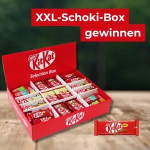 Naschbox mit KitKat-Riegeln