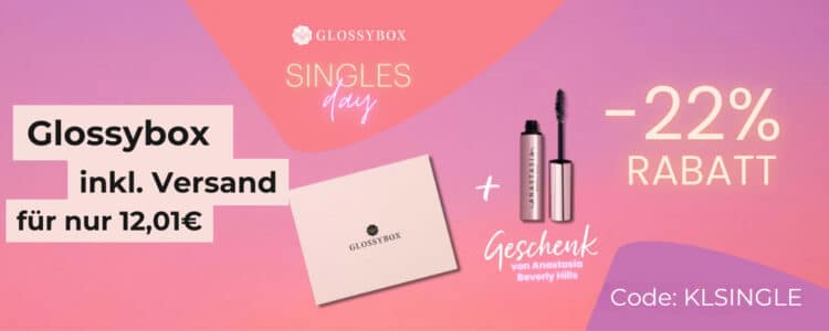 Deal zum Singlesday von Glossybox; Gratis Augenbrauen Gel