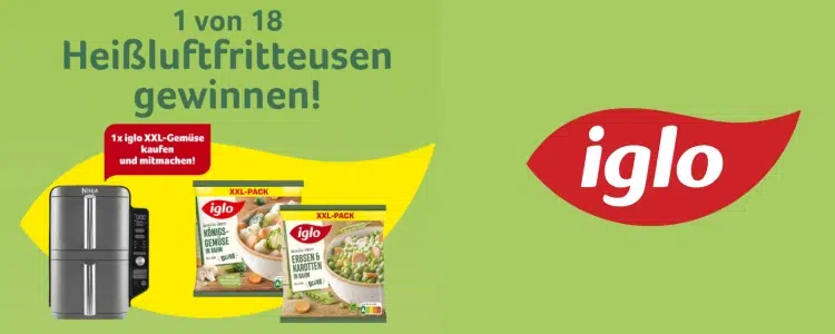 iglo-Gewinnspiel Heißluftfritteuse