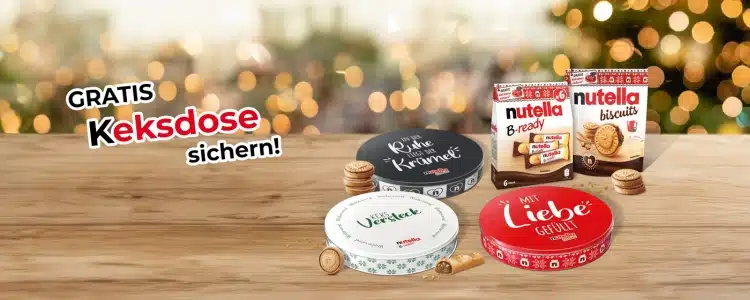 nutella Keksdose gratis