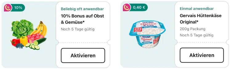 Bonus-Coupons von REWE