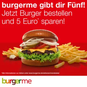 burgerme Aktion 5€ Gutschein