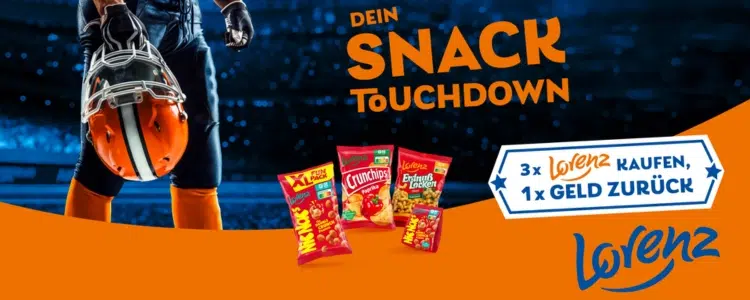 Lorenz 3-für-2-Aktion Dein Snack Touchdown