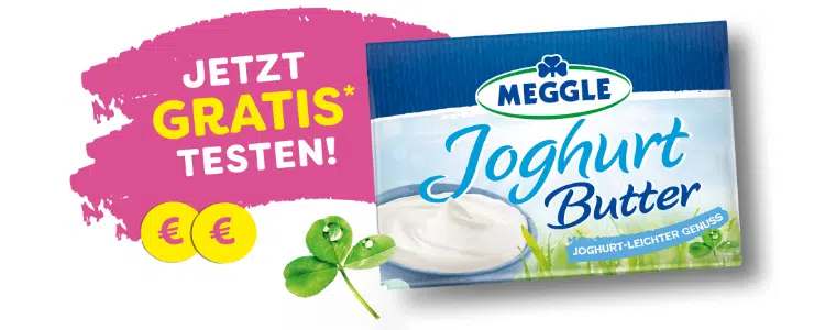 Meggle Joghurtbutter gratis testen