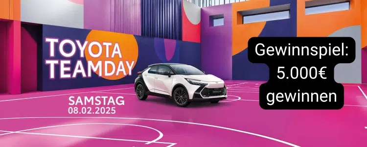 Toyota Gewinnspiel Teamday 2025