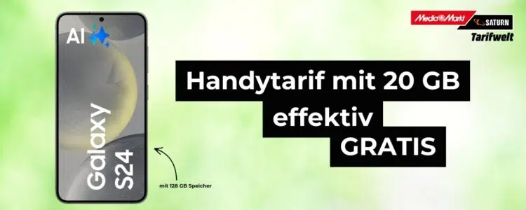 Handytarif gratis zum Samsung Galaxy S24