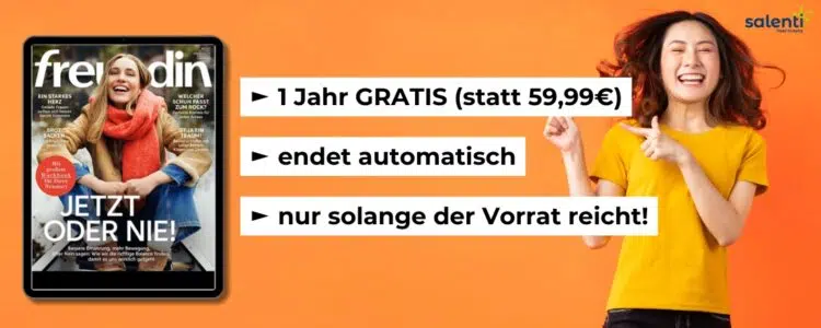 Freundin als ePaper; gratis Jahresabo