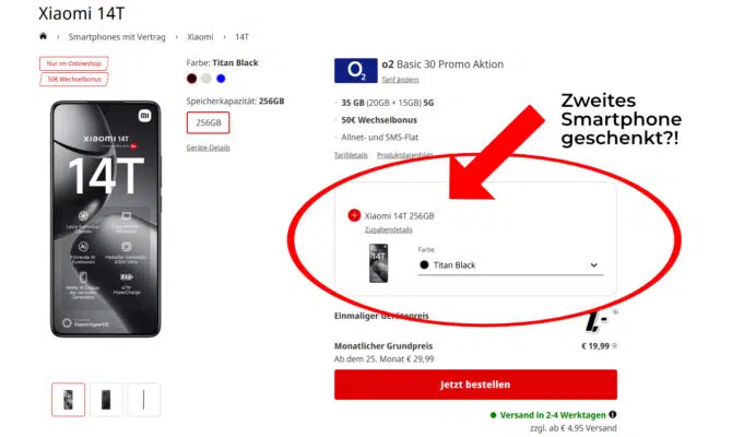 2. Smartphone geschenkt